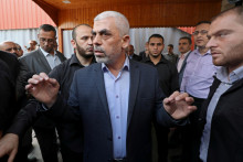 Šéf palestínskeho militantného hnutia Hamas Jahjá Sinwár v roku 2019. FOTO: REUTERS