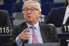 Nápad vybudovať spoločnú európsku armádu priniesol ešte v roku 2015 eurokomisár Jean-Claude Juncker. FOTO: TASR/Jakub Kotian