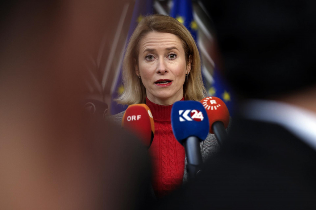 Estónska premiérka Kaja Kallasová. FOTO: TASR/AP