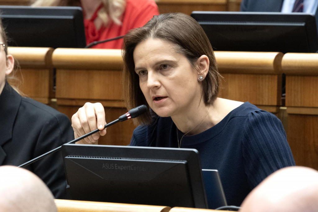 Opozičná poslankyňa Mária Kolíková. FOTO: TASR/Pavel Neubauer
