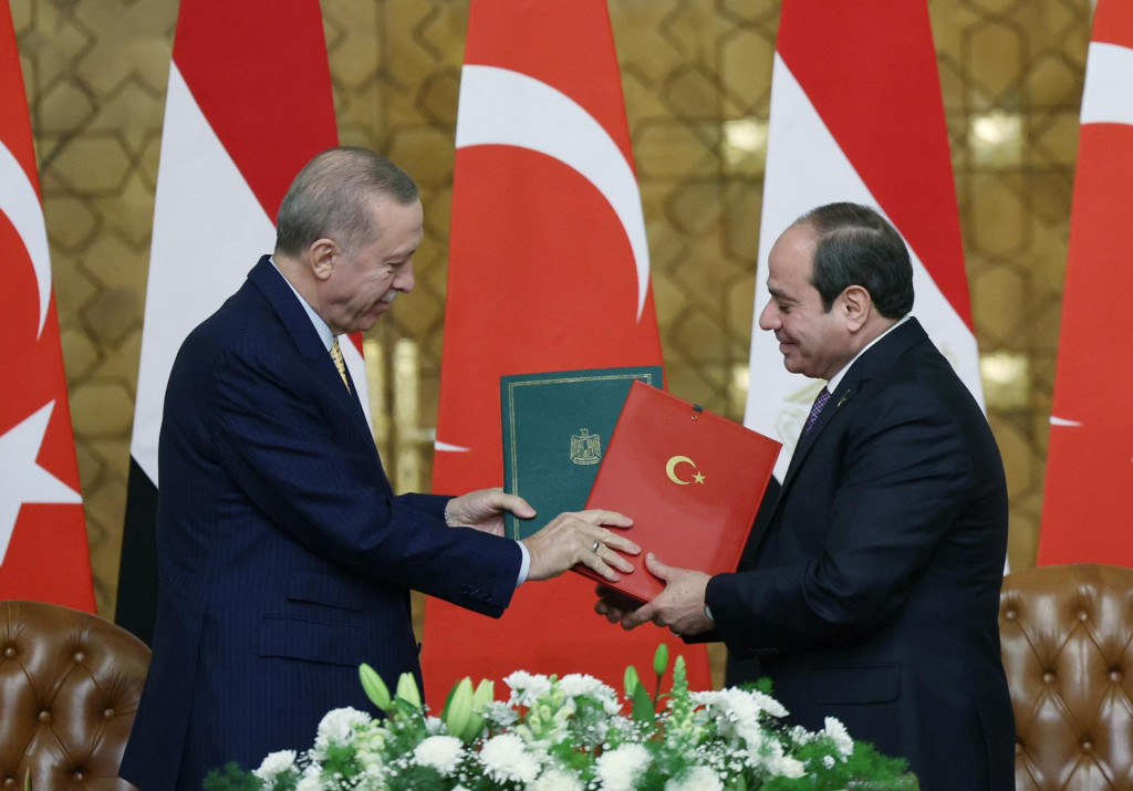 Recep Tayyip Erdogan a Abdel Fattah al-Sisi. FOTO: Reuters