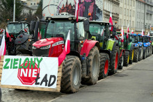Protest farmárov v Poľsku. FOTO: Reuters