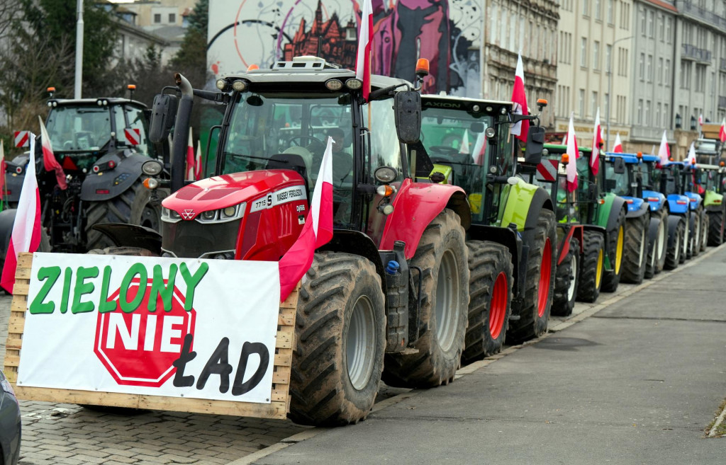 Protest farmárov v Poľsku. FOTO: Reuters