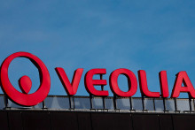Logo spoločnosti Veolia. FOTO: Reuters