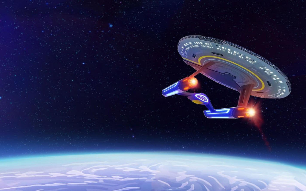 Zatiaľ len vo fantázii. V sci-fi sérii Star Trek sa vo vesmíre bojovalo bežne. Ľudstvo však zatiaľ tak ďaleko nedospelo. FOTO: Profimedia