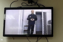 Ruský opozičný aktivista Vladimir Kara-Murza na videozázname zo sibírskej trestaneckej kolónie. FOTO: TASR/AP