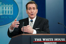 Poradca Bieleho domu pre národnú bezpečnosť John Kirby.  FOTO: Reuters