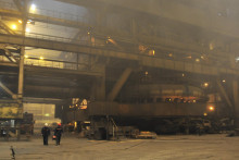 Novolipetská oceliareň v Lipecku, asi 500 km juhovýchodne od hlavného mesta Moskvy. FOTO: Reuters