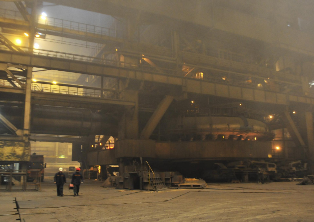 Novolipetská oceliareň v Lipecku, asi 500 km juhovýchodne od hlavného mesta Moskvy. FOTO: Reuters