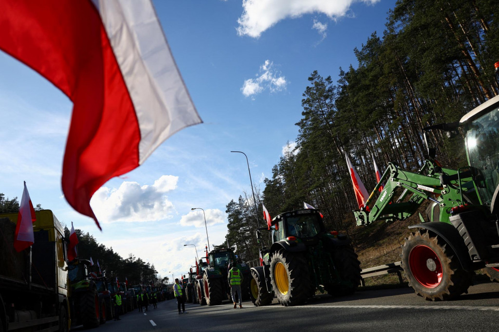 Poľskí farmári na cestách. FOTO: Reuters