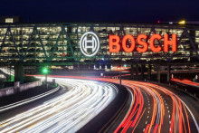 Logo spoločnosti Bosch v Nemecku. FOTO: Profimedia