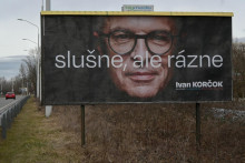 Predvolebný billboard Ivana Korčoka. FOTO: Profimedia