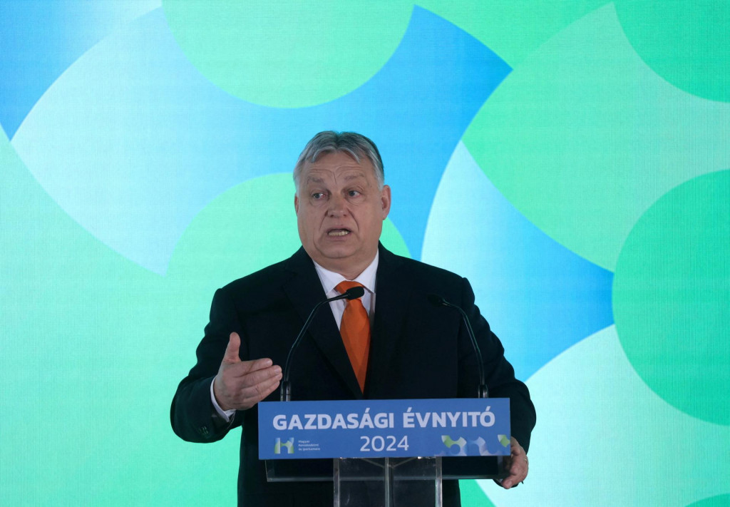 Orbán maďarským podnikateľom odkázal, že ekonomické prostredie nevyzerá dobre kvôli vojne. FOTO: Reuters