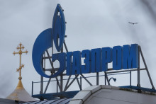 Logo ruského energetického giganta Gazprom. FOTO: REUTERS