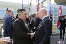 Kim Čong-un a Vladimir Putin. FOTO: Profimedia