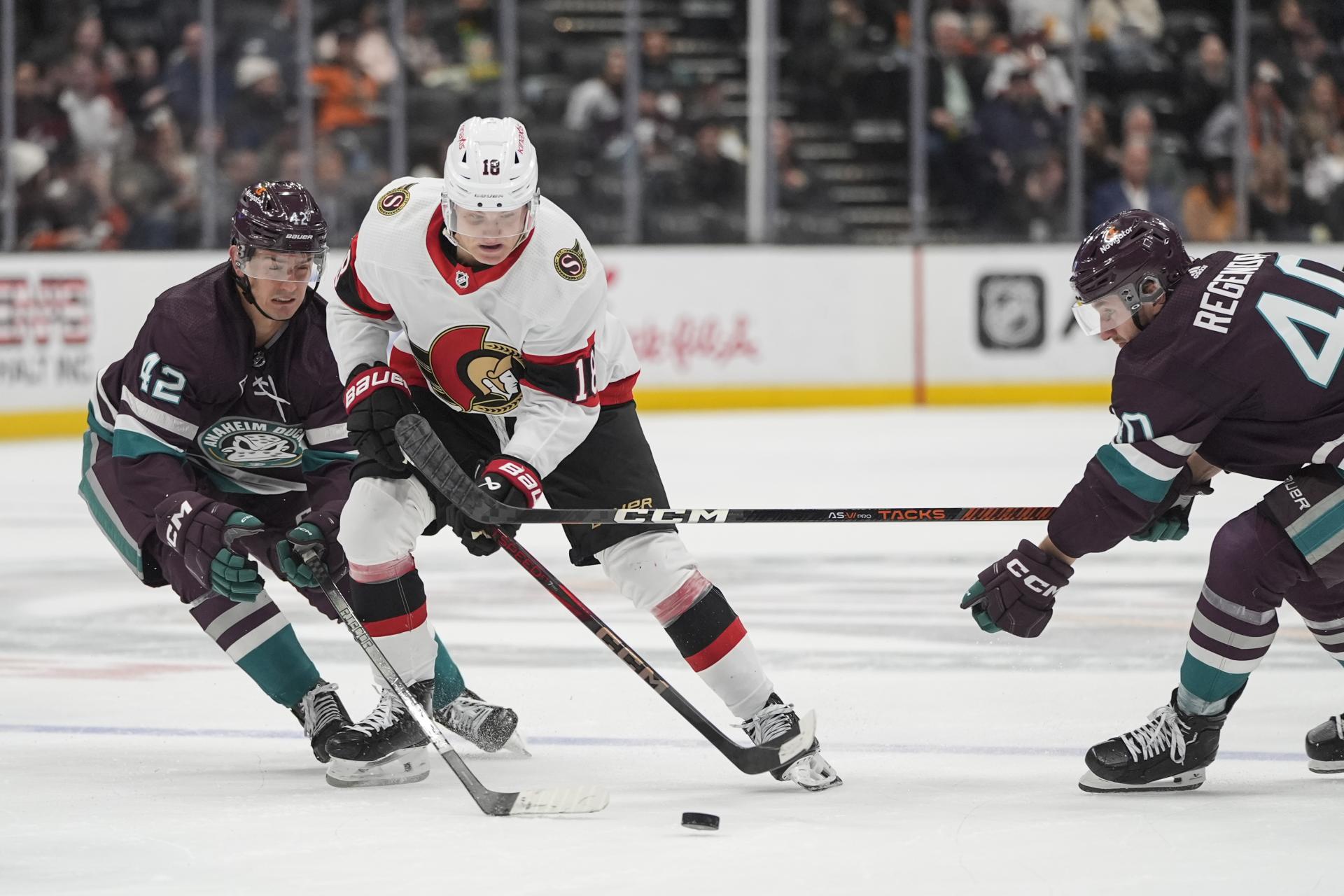 Slovák Regenda odohral v NHL za Anaheim prvý zápas v sezóne, Ducks porazili Ottawu v predĺžení
