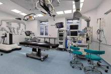 Operačná sála Centra robotickej chirurgie v Univerzitnej nemocnici Martin.