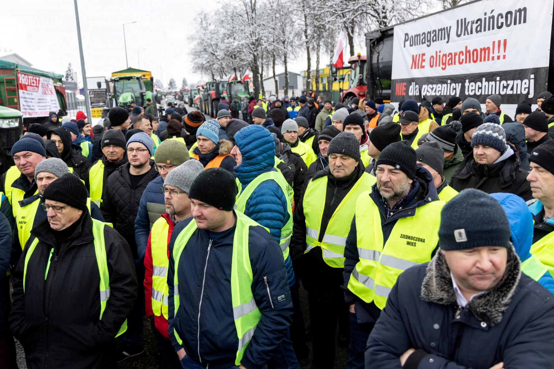 Poľskí farmári sú sklamaní, Tusk im nič neoznámil. Ďalšie protesty plánujú 20. marca