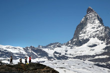 Vrch Matterhorn v pohorí Gornergrate vo švajčiarskom Zermatte. FOTO: Reuters