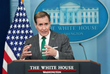 Poradca Bieleho domu pre národnú bezpečnosť John Kirby. FOTO: Reuters