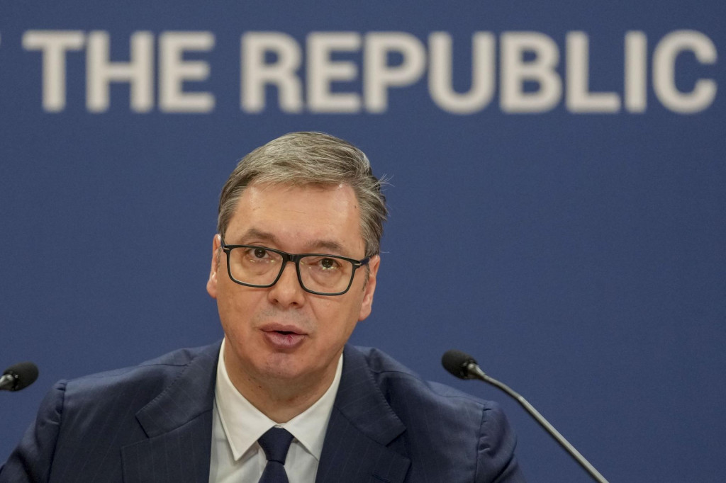 Srbský prezident Aleksandar Vučič. FOTO: TASR/AP