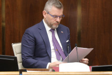 Predseda parlamentu a prezidentský kandidát Peter Pellegrini. FOTO: HN/Peter Mayer