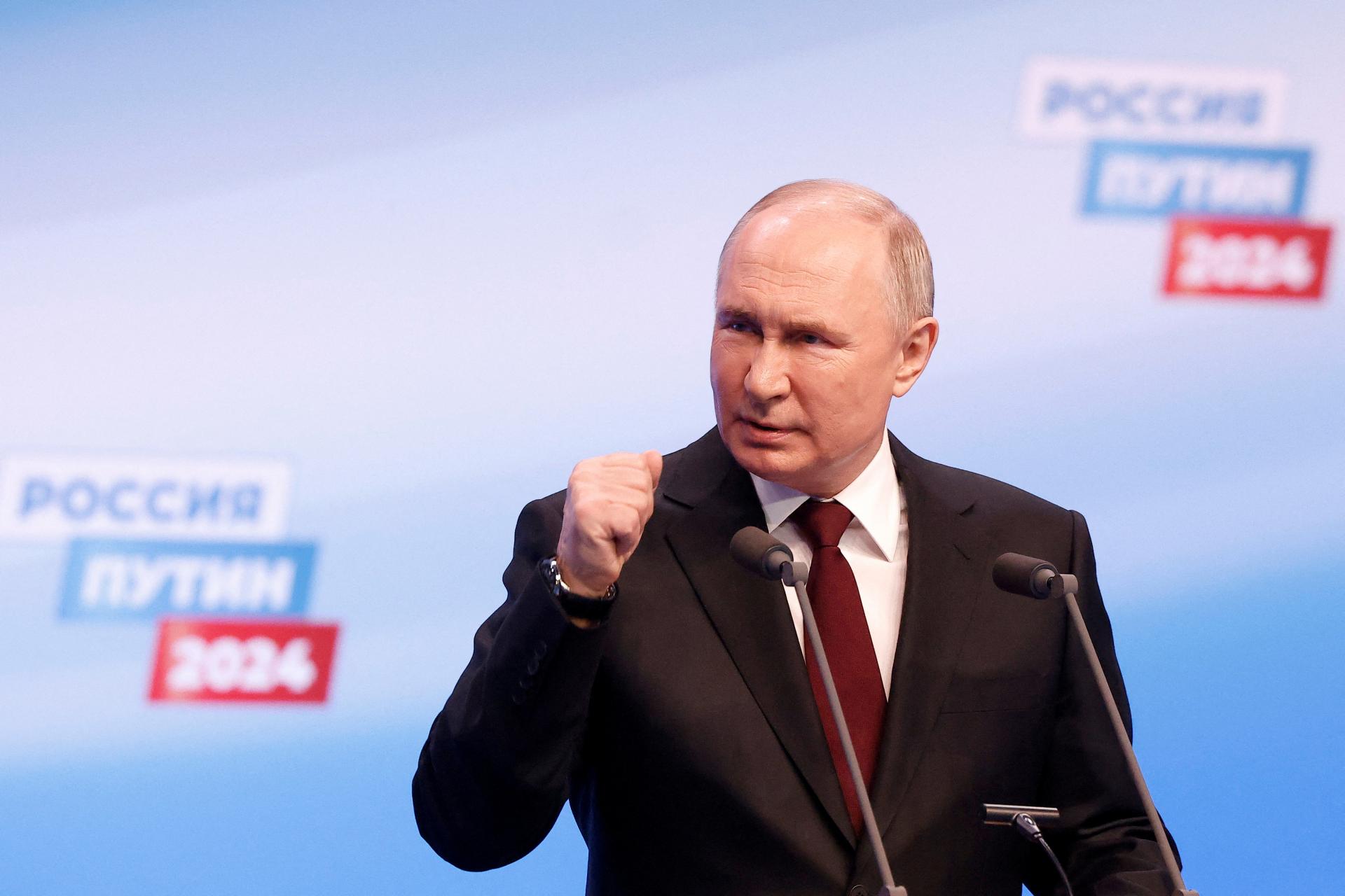 Očakávané víťazstvo. Ruská volebná komisia sčítala všetky hlasy, Putin získal viac ako 87 percent