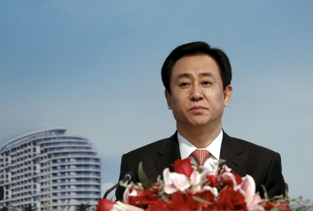 Šéf zadlženej čínskej realitnej firmy China Evergrande Chuej Kcha Jen. FOTO: Reuters