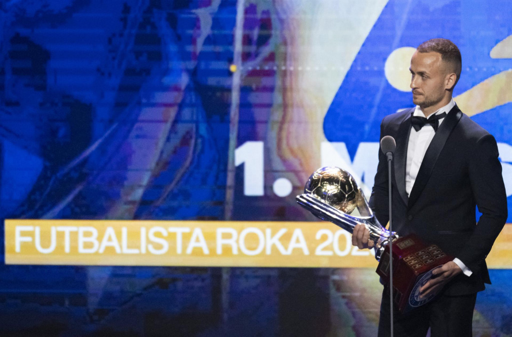 Stanislav Lobotka sa stal premiérovo víťazom prestížnej výročnej ankety Futbalista roka. FOTO: TASR/M. Baumann