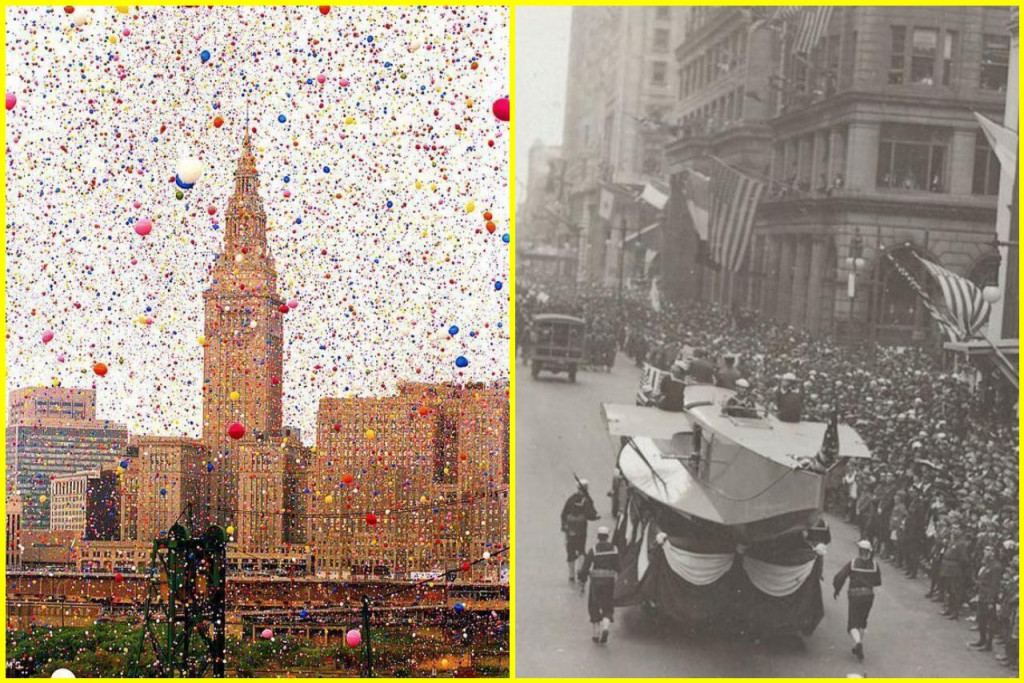 Baloonfest a Pochod vo Filadelfii v roku 1918