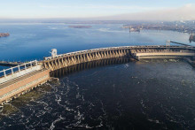 DniproHES - najväčšia ukrajinská vodná elektráreň. FOTO: Wikimedia Commons/Anatolij Volkov
