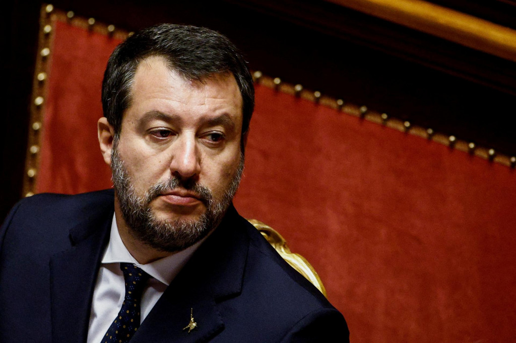 Líder krajne pravicovej strany Liga Matteo Salvini. FOTO: Reuters