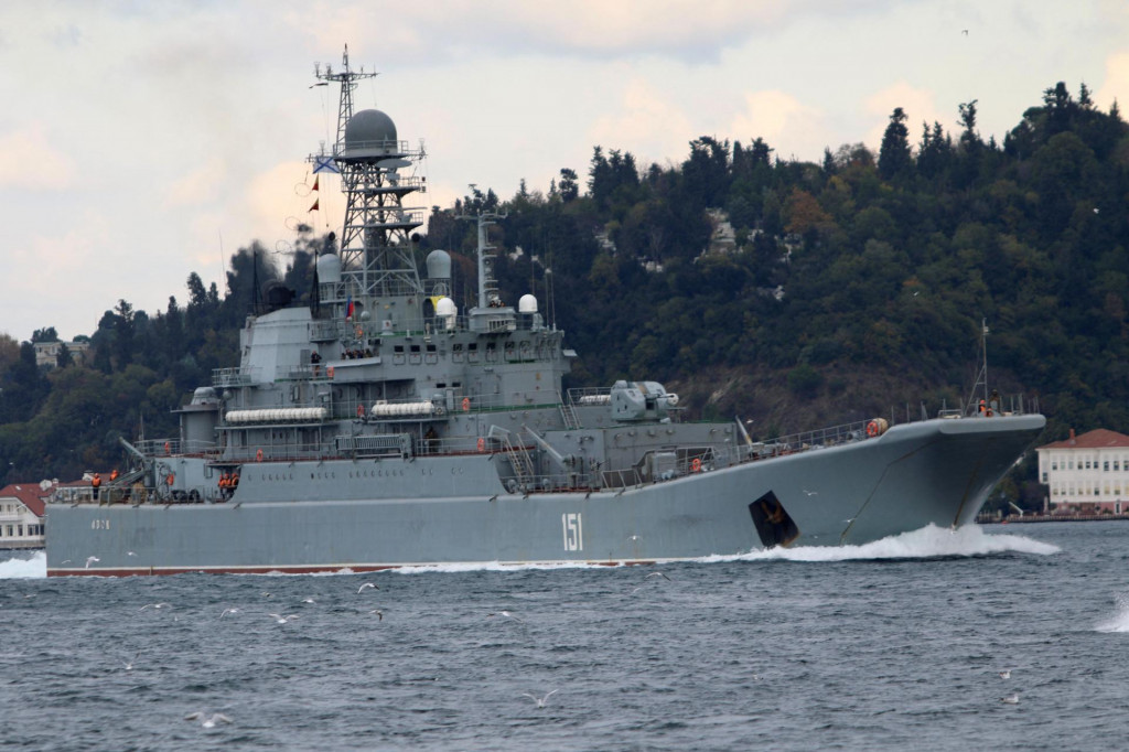 Ruská výsadková loď Azov. FOTO: Reuters