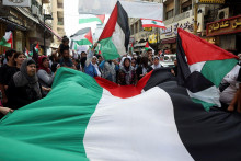 Priaznivci Palestínčanov. FOTO: Reuters