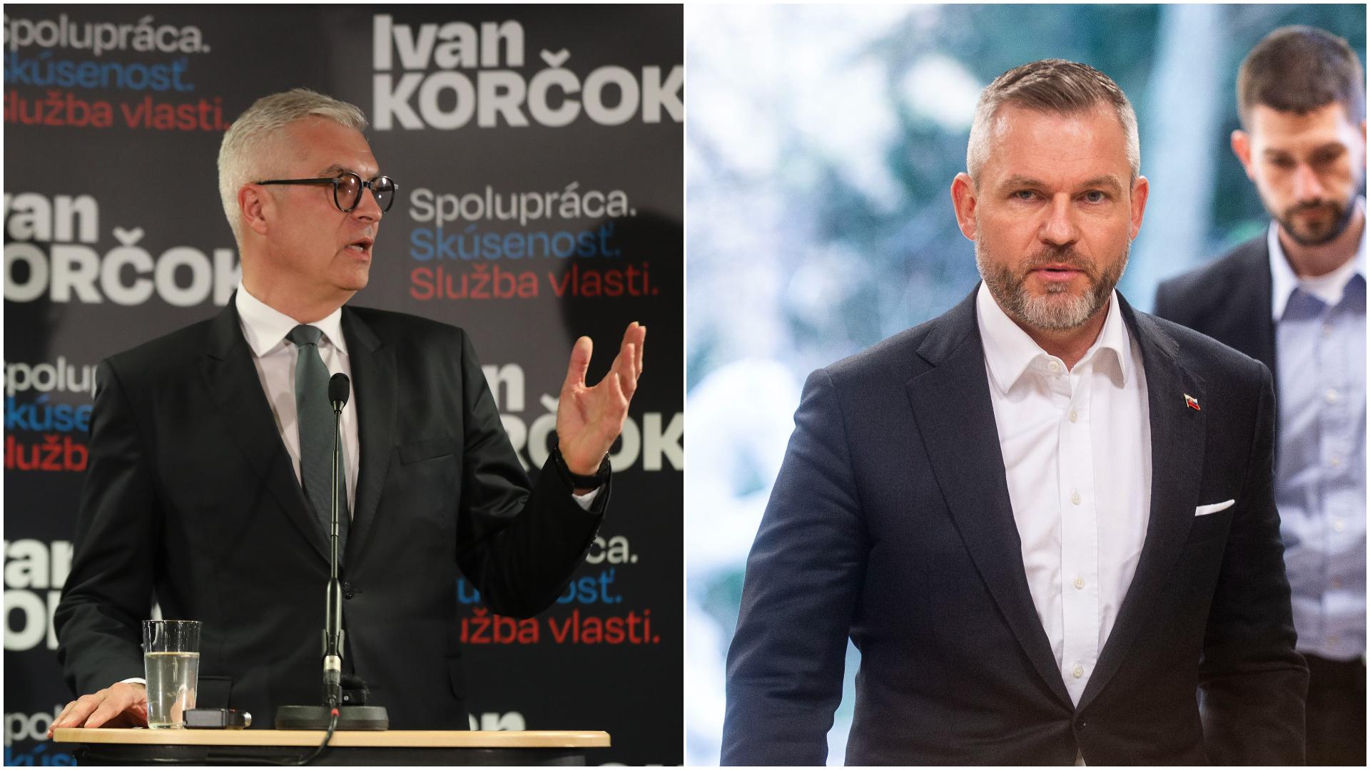 Prezidentské voľby: Korčok vs. Pellegrini, kandidáti diskutovali v druhom dueli