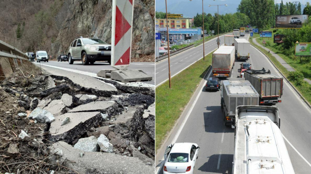 Úsek patrí medzi najnehodovejšie na Slovensku. FOTO: Koláž HN – TASR/E. Ďurčová, TASR/P. Ďurčo