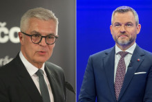 Prezidentskí kandidáti Ivan Korčok a Peter Pellegrini. FOTO: Koláž HN – HN/Peter Mayer, TASR/J. Kotian