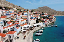 Mesto Halki ostrove gréckom ostrove Chalki. FOTO: Reuters