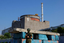 Záporožská jadrová elektráreň na Ukrajine. FOTO: Reuters