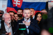Peter Pellegrini počas volebnej noci. FOTO: HN/Miroslava Spodniaková