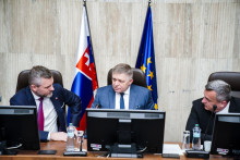 Rokovanie Bezpečnostnej rady, Peter Pellegrini, Robert Fico, Andrej Danko.

FOTO: HN/Úrad Vlády