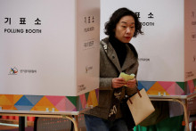 Parlamentné voľby v Soule. FOTO: Reuters