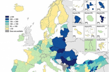 Mapa odhalila covidovú „oponu smrti“ naprieč Európou
