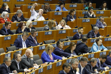 Členovia Európskeho parlamentu. FOTO: TASR/AP