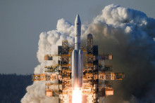 Raketa Angara-A5 odštartovala z kozmodrómu Vostočnyj. FOTO: Reuters/Roskosmos