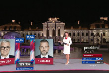 Volebná noc na Markíze sa odohrávala aj pred Prezidentským palácom.