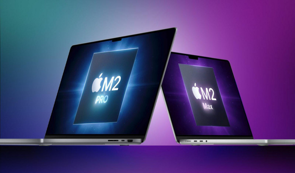 Apple MacBook Pro s čipmi M2 Pro a M2 Max. FOTO: Apple