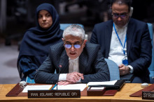 Iránsky veľvyslanec pri OSN Amír Saíd Iravání. FOTO: Reuters