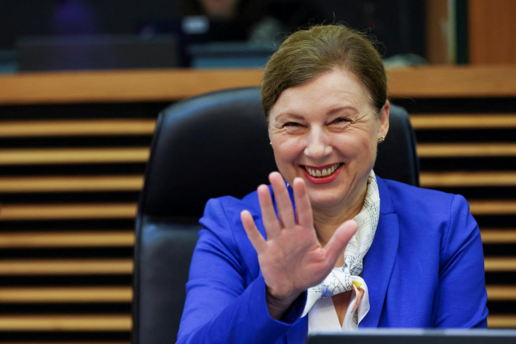 Podpredsedníčka Európskej komisie a eurokomisárka pre hodnoty a transparentnosť Věra Jourová. FOTO: Reuters