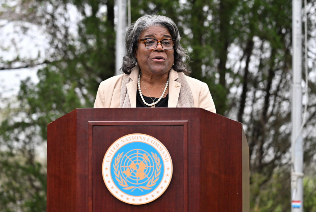 Americká veľvyslankyňa pri OSN Linda Thomasová-Greenfieldová. FOTO: Reuters